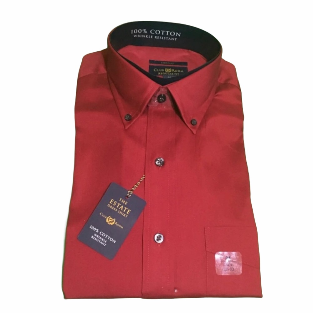 Club Room Estate Men’s Dress Shirt 15.5 32/33 NWT - Picture 3 of 8
